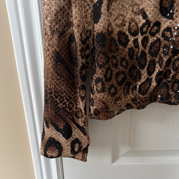 Ruby Ribbon Leopard Print Bomber Jacket - Picture 4 of 5